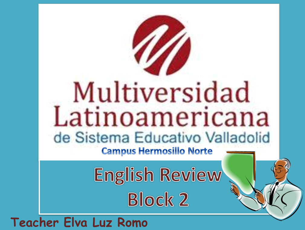 English Review  Block 2